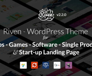 Riven – WordPress Theme for App, Game, Single Product Landing Page