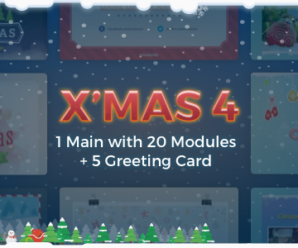 X’mas 4 | Holiday Template + Greeting Card