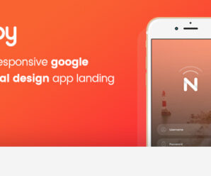 Nppy – Material Design App Landing Page