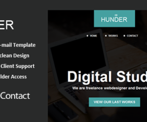 Hunder – Responsive Email + Themebuilder Access