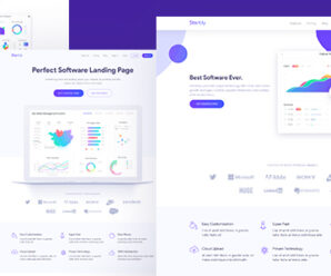 Software & SaaS App Landing Page Template — Startly