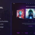 MetaPortal – NFT Portfolio and Landing Page React NextJS Template