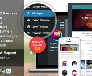 Pixelar – Responsive Email + TemplateBuilder
