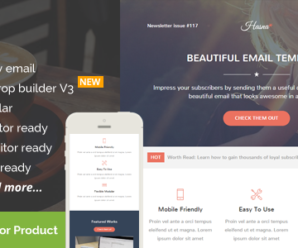 Hasna, Beautiful Email Template + Builder Access