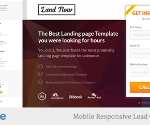 Unbounce Responsive Landing Page Template – LandNow