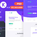 KrypLab – Bitcoin & Cryptocurrency Landing Page HTML Template