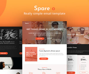 Spare O – Simple Responsive Email Template