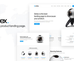 Sintex – Product Landing Page Template