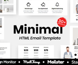 Minimal Agency – Multipurpose Responsive Email Template 30+ Modules Mailchimp