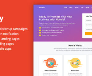 Howdy – Multipurpose High-Converting Landing Page Template