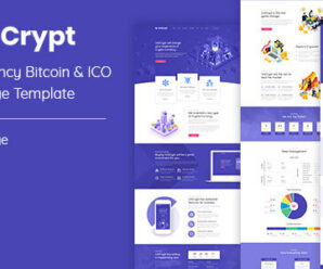 UniCrypt – Cryptocurrency Landing Page HTML Template