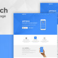 AppTech – App Landing Page WordPress Theme