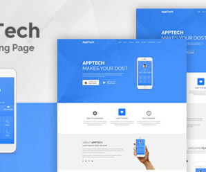 AppTech – App Landing Page WordPress Theme