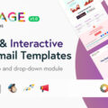 Message | Responsive Email Set for SaaS Startups