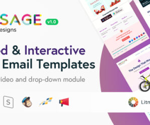 Message | Responsive Email Set for SaaS Startups