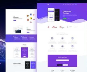 FIVE – HTML App Landing Page