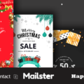 Happy Mail 2 – Christmas Email Templates Set + Online Access