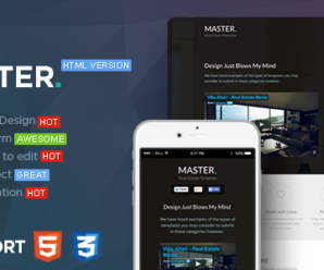 MASTER – Real Estate HTML Landing Page