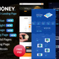 Bit Money – Bitcoin Cryptocurrency ICO Landing Page HTML Template