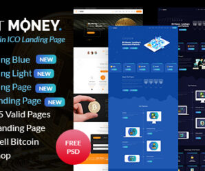 Bit Money – Bitcoin Cryptocurrency ICO Landing Page HTML Template