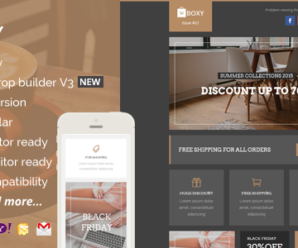 Boxy, eCommerce Email Template + Builder Access