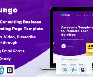 Zungo – Creative Consulting HTML Landing Page Template