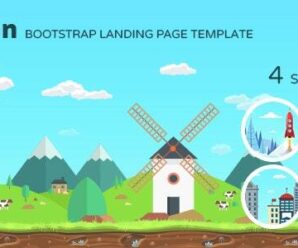 GinGan – Bootstrap Landing Page Template