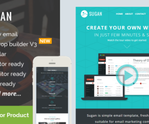 Sugan, Responsive Email Template + Builder Access