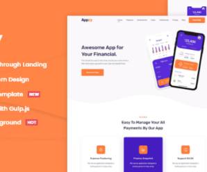 Appzy – App HTML Landing Page Template