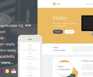 Mailer, Responsive Email Template + Builder Access