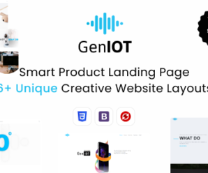 Geniot – IOT Devices Product Landing Page