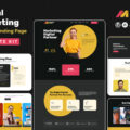 Marketiverse – Digital Marketing Services Landing Page Elementor Template Kit