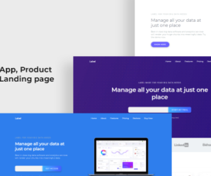 Label Software and App Landing Page Template