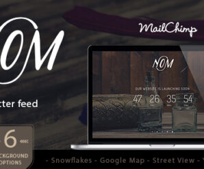 Nom – Responsive Countdown Landing Page