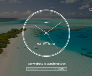 TIMER: Responsive Countdown Clock Landing Page