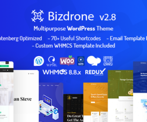 Bizdrone | ICO Crypto Landing & Cryptocurrency WordPress Theme​ with whmcs Template