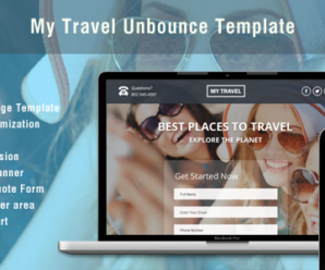 Unbounce Landing Page Template for Travel