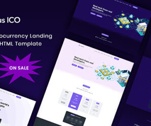 Coeus – Cryptocurrency Landing Page HTML Template