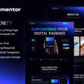 Zenity – Mobile App Landing Page Elementor Template Kit