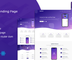 Apetech – React App Landing Page