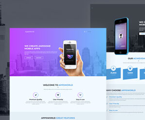 AppsWorld – App Landing Page HTML5 Template