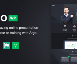 Argo – Training Course  WordPress Landing Page Theme