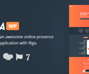 Riga – Mobile App WordPress Landing Page Theme