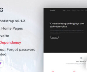 Globing – Svelte Landing Page Template