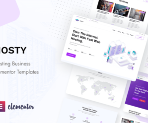 Hosty – Hosting Services Elementor Template Kit