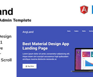 Angland –  Angular 11 App Landing Page