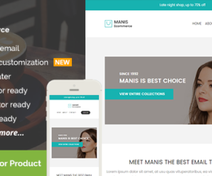 Manis, Ecommerce Email Template + Builder Access