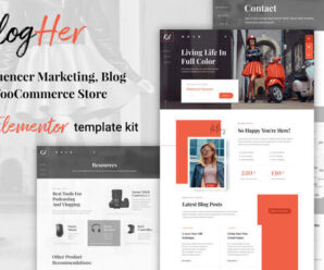 BlogHer – Influencer Marketing Elementor Template Kit