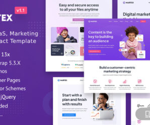 Martex – Software, SaaS & Startup Landing Page Templates ReactJS