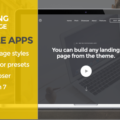 Mobile App Landing Page WordPress Theme